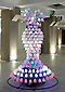 kinetic sculpture  in homage to Marilyne Monroe - Piet.sO and Peter Keene - contemporary art.