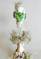 installation and intervention on clowns statuettes, Piet.sO 2020, art fiber