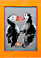contemporary drawing of a couple of puffins- Piet.sO 2025