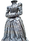 sculpture dress,lead sculpture, dress of Marie Curie, Piet.sO pietso artist 