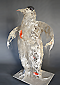 penguin -  contemporary sculpture in fiber and resin and plexiglass Piet.sO 2021