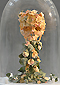 sculpture vanité aux pétales de roses sous cloche de verre,Piet.sO 2013 