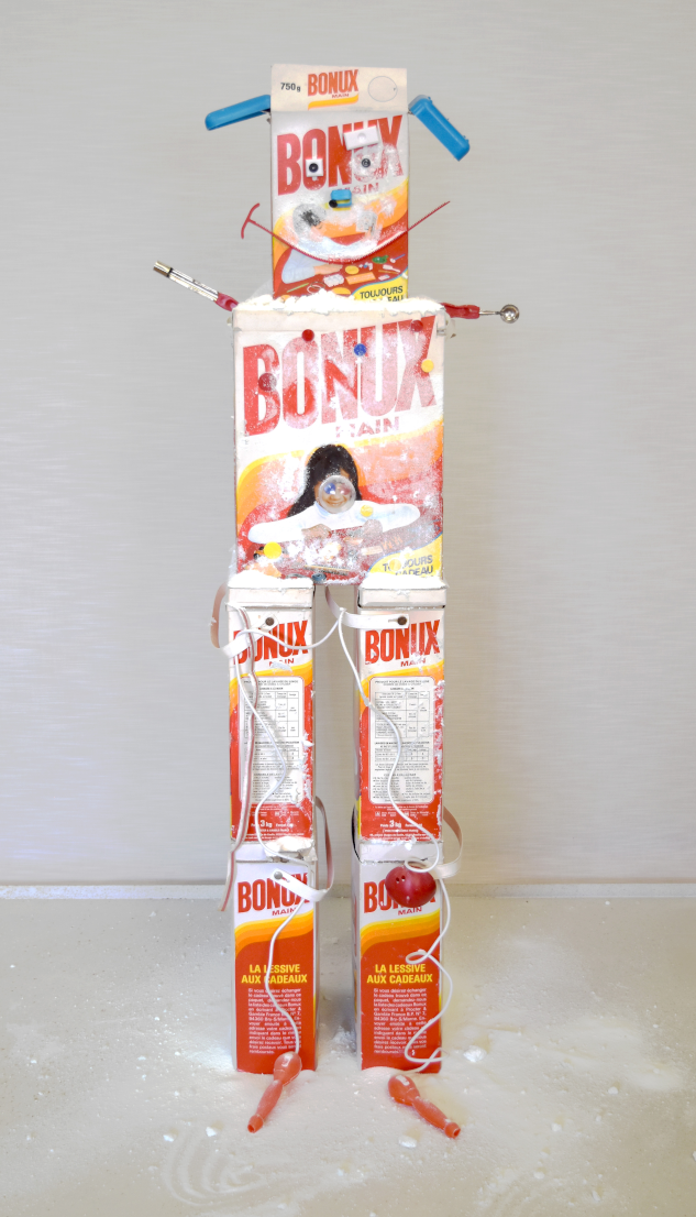 Piet.sO, robot cadeaux bonux, sculpture contemporaine.