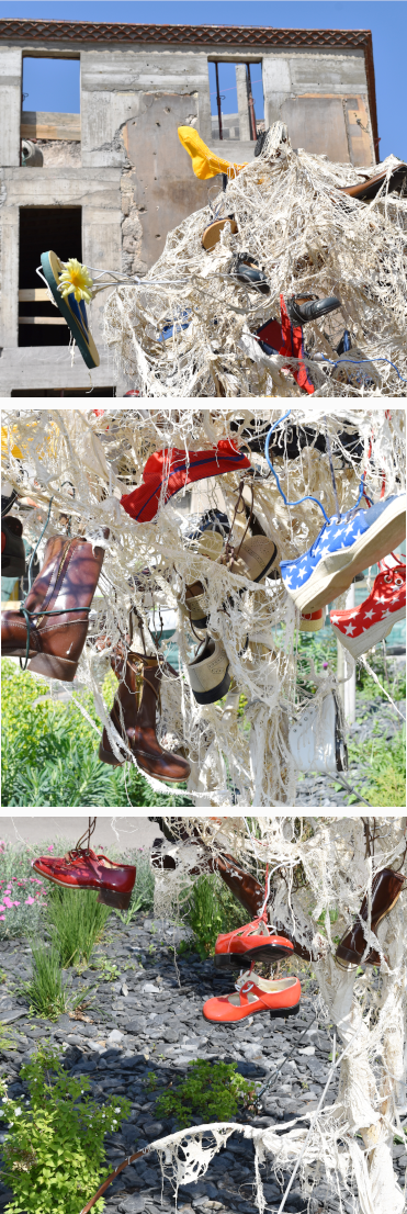 Piet.sO, chaussurier sculpture arbre à chaussures, treeshoesier - art contemporain.
