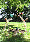 installation artistique jardin d'Aulteribe, oubli Piet.sO 2024 