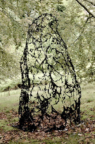 sculpture resin, Tournay Solvay Parc- European Space for sculpture, Brussels - exposition quand le bois dort les souvenirs dansent, Piet.sO 2011