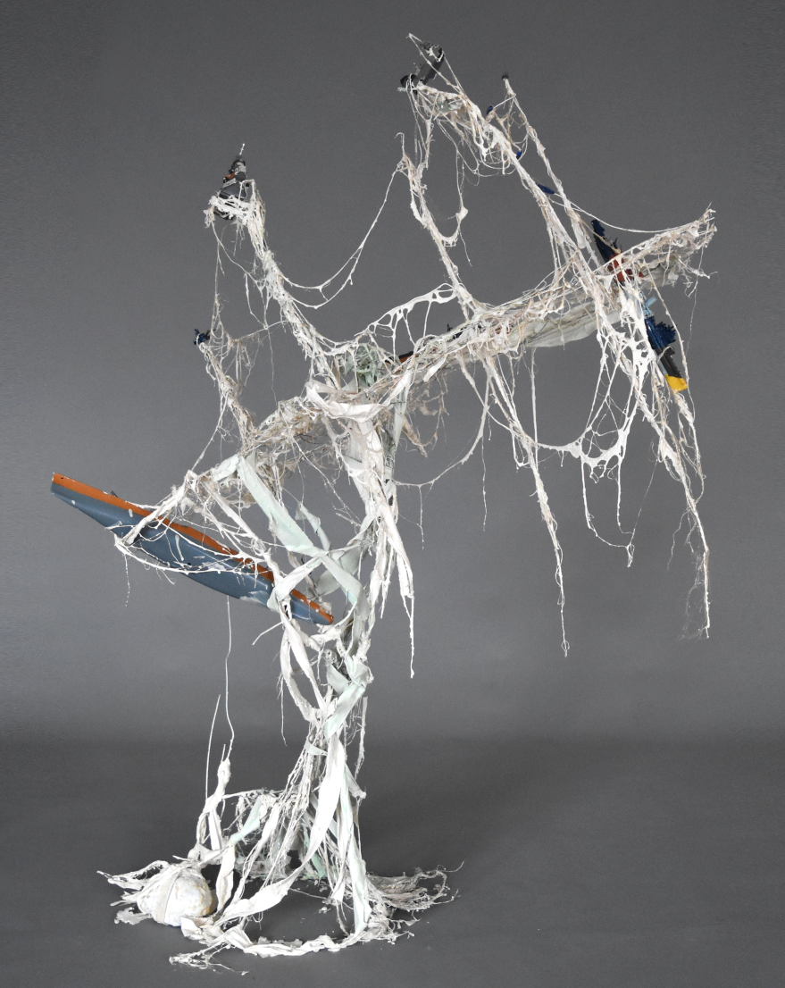 Pietso, Piet.sO, déborder le vase, dropped in the ocean - sculpture contemporaine. arbre ocean - résine acrylique, arbre ocean climat dans l'art contemporain, collapsologie