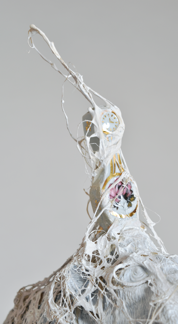 détail of Jumbo time, contemporary  sculpture by artist Piet.sO. JE T'AIME, TEMPS - expo personnelle - 