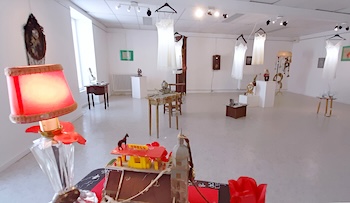  view of the exhibition Je t'aime Temps  Piet.sO 2025 La Licorne, St-Germain-Lembron  Auvergne.