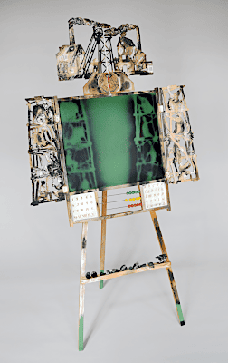sculpture about mine and school - Piet.sO 2024 